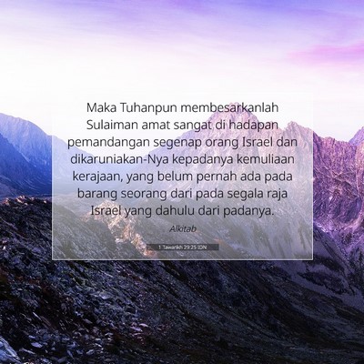 1 Tawarikh 29:25 IDN Gambar Ayat Alkitab