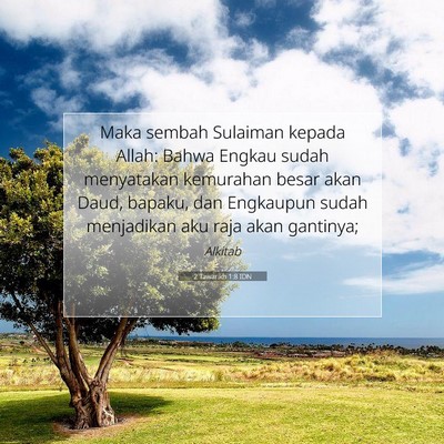 2 Tawarikh 1:8 Ayat Alkitab Dijelaskan
