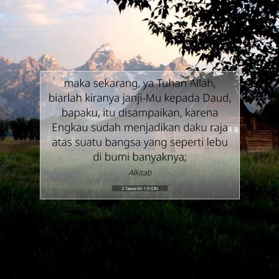 2 Tawarikh 1:9 Ayat Alkitab Dijelaskan