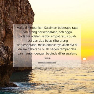2 Tawarikh 1:14 Ayat Alkitab Dijelaskan