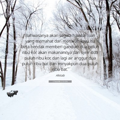 2 Tawarikh 2:10 Ayat Alkitab Dijelaskan