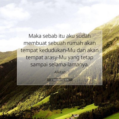 2 Tawarikh 6:2 IDN Gambar Ayat Alkitab