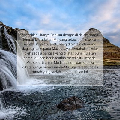 2 Tawarikh 6:33 IDN Gambar Ayat Alkitab