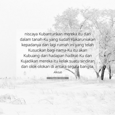 2 Tawarikh 7:20 Ayat Alkitab Dijelaskan