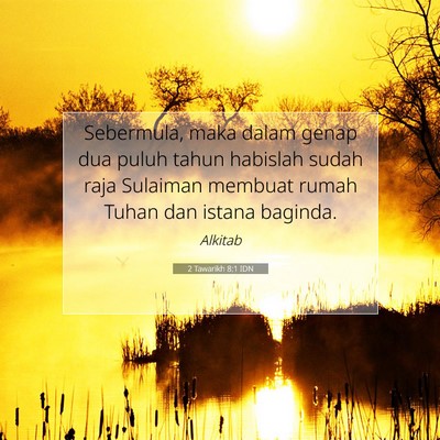 2 Tawarikh 8:1 IDN Gambar Ayat Alkitab