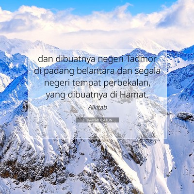 2 Tawarikh 8:4 IDN Gambar Ayat Alkitab