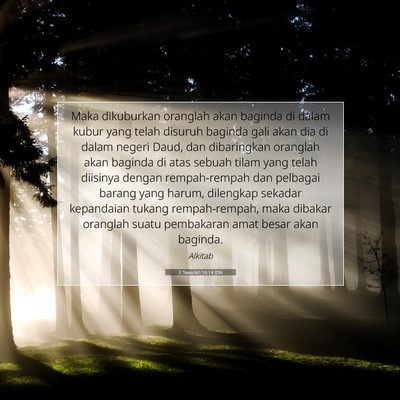 2 Tawarikh 16:14 IDN Gambar Ayat Alkitab