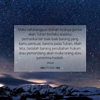 2 Tawarikh 19:7 IDN Gambar Ayat Alkitab