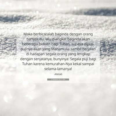 2 Tawarikh 20:21 IDN Gambar Ayat Alkitab