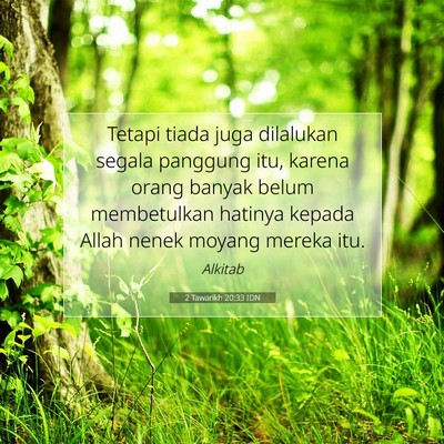 2 Tawarikh 20:33 Ayat Alkitab Dijelaskan