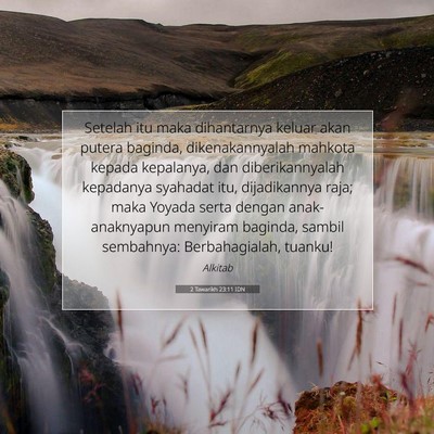 2 Tawarikh 23:11 IDN Gambar Ayat Alkitab