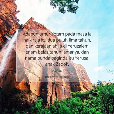 2 Tawarikh 27:1 IDN Gambar Ayat Alkitab