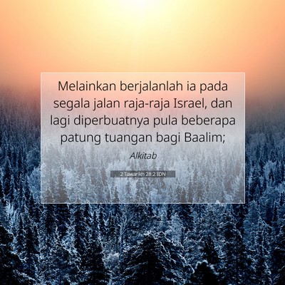 2 Tawarikh 28:2 IDN Gambar Ayat Alkitab