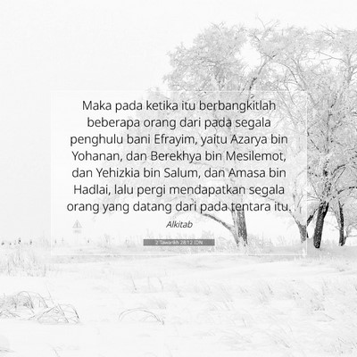 2 Tawarikh 28:12 Ayat Alkitab Dijelaskan