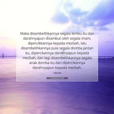 2 Tawarikh 29:22 IDN Gambar Ayat Alkitab