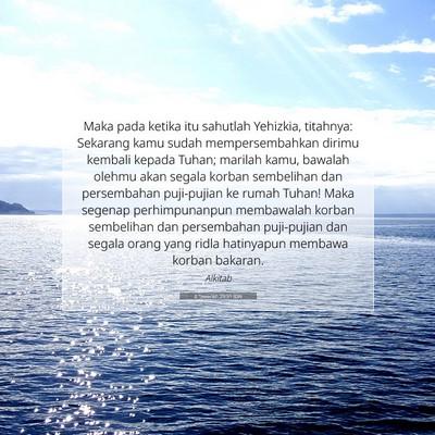 2 Tawarikh 29:31 Ayat Alkitab Dijelaskan