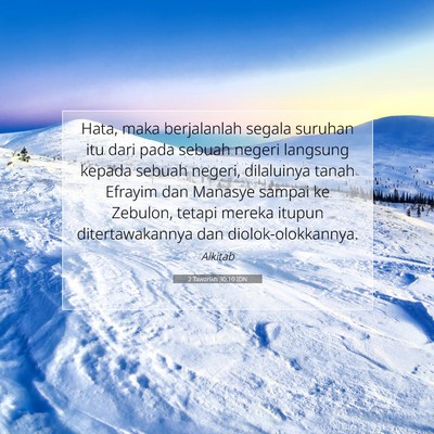 2 Tawarikh 30:10 Ayat Alkitab Dijelaskan