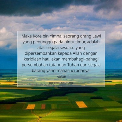 2 Tawarikh 31:14 Ayat Alkitab Dijelaskan