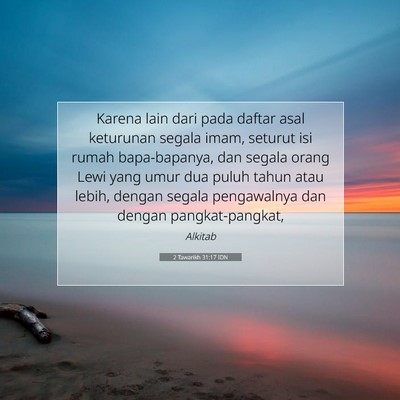 2 Tawarikh 31:17 Ayat Alkitab Dijelaskan