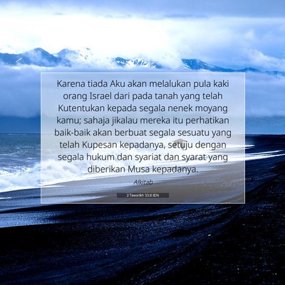 2 Tawarikh 33:8 Ayat Alkitab Dijelaskan