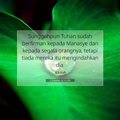 2 Tawarikh 33:10 IDN Gambar Ayat Alkitab