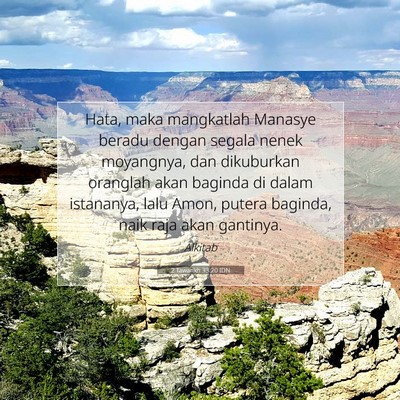 2 Tawarikh 33:20 IDN Gambar Ayat Alkitab