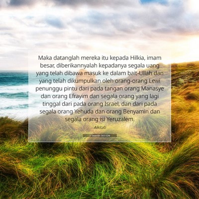 2 Tawarikh 34:9 IDN Gambar Ayat Alkitab