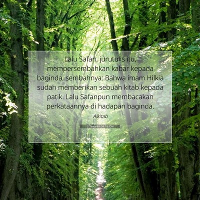 2 Tawarikh 34:18 Ayat Alkitab Dijelaskan