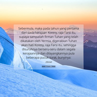 Ezra 1:1 Ayat Alkitab Dijelaskan
