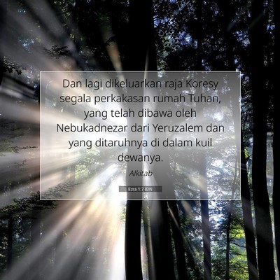 Ezra 1:7 Ayat Alkitab Dijelaskan