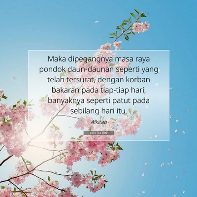 Ezra 3:4 Ayat Alkitab Dijelaskan