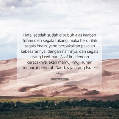 Ezra 3:10 Ayat Alkitab Dijelaskan