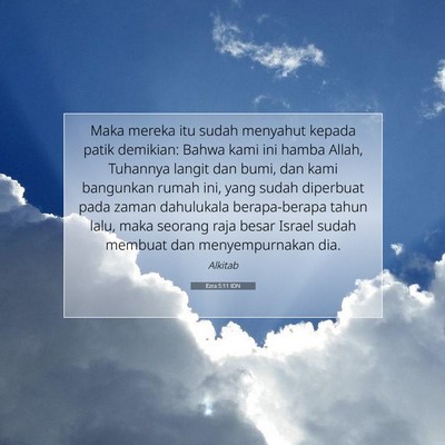 Ezra 5:11 IDN Gambar Ayat Alkitab