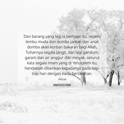 Ezra 6:9 Ayat Alkitab Dijelaskan
