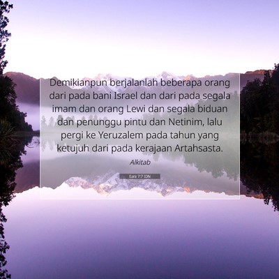 Ezra 7:7 IDN Gambar Ayat Alkitab