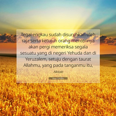Ezra 7:14 IDN Gambar Ayat Alkitab