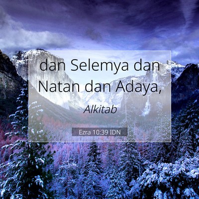 Ezra 10:39 Ayat Alkitab Dijelaskan