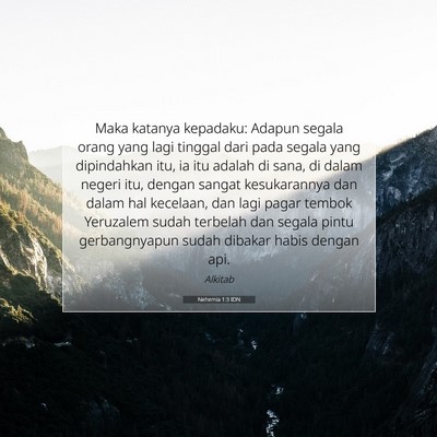 Nehemia 1:3 Ayat Alkitab Dijelaskan