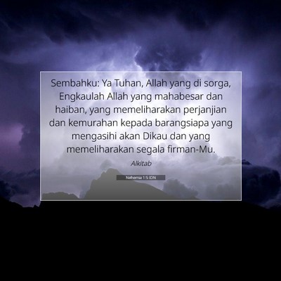 Nehemia 1:5 Ayat Alkitab Dijelaskan