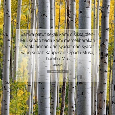 Nehemia 1:7 Ayat Alkitab Dijelaskan