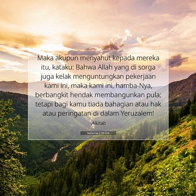 Nehemia 2:20 Ayat Alkitab Dijelaskan