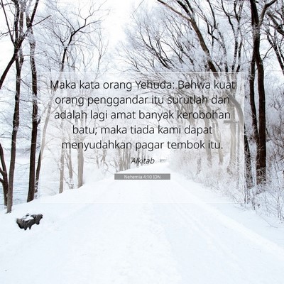 Nehemia 4:10 IDN Gambar Ayat Alkitab