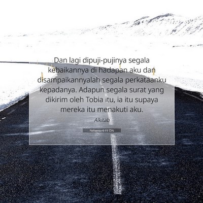 Nehemia 6:19 Ayat Alkitab Dijelaskan