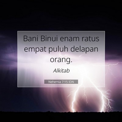Nehemia 7:15 Ayat Alkitab Dijelaskan