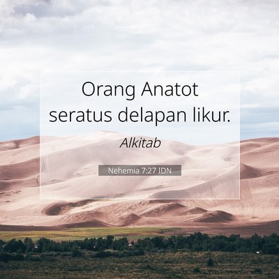 Nehemia 7:27 Ayat Alkitab Dijelaskan
