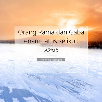 Nehemia 7:30 Ayat Alkitab Dijelaskan