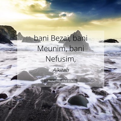 Nehemia 7:52 Ayat Alkitab Dijelaskan