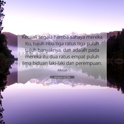 Nehemia 7:67 Ayat Alkitab Dijelaskan