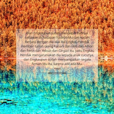 Nehemia 9:8 Ayat Alkitab Dijelaskan