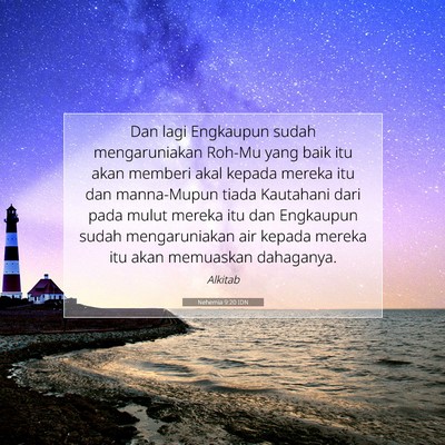 Nehemia 9:20 IDN Gambar Ayat Alkitab